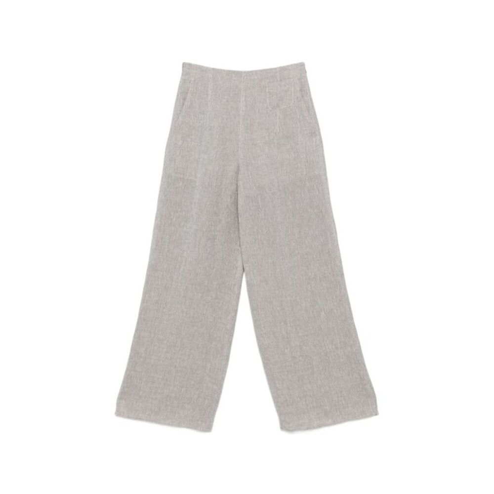 Emporio Armani Women Linen Trousers